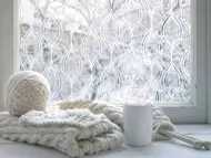 Folie geam electrostatică Charis, d-c-fix, model decorativ, 90x150 cm – soluție pentru intimitate și design elegant