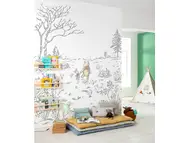 Fototapet copii Ursuleţul Winnie the Pooh, Komar, model grafic, 200x280 cm