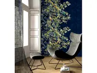 Fototapet Nocturne Albastru, Komar, 200x280 cm – design floral și geometric elegant