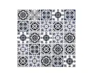 Set 10 stickere faianţă, plăci autoadezive 3D Smart Tiles Selena gri, 25x25 cm