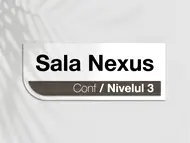 Placuță modernă personalizată cu print UV ideală pentru firme, birouri, spații comerciale sau instituții, 30x12 cm