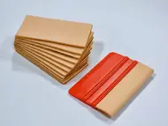 Racletă aplicare autocolant cu 10 rezerve din pâslă autoadezivă – pentru folii și stickere