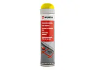 Spray cu vopsea pentru marcaje Galben, Wurth, 600 ml, lavetă de curățare inclusă