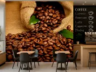 Fototapet bucătărie Boabe de cafea, Dimex, maro, 375x250 cm