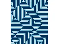 Tapet modern albastru, Ugepa, model geometric cu efect metalic, Galactik L85801