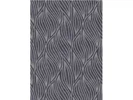 Tapet modern negru cu model geometric argintiu, Carat 1006337