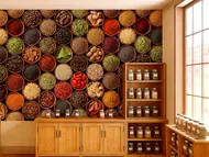 Fototapet bucătărie Spice Bowls, Dimex, multicolor, 375x250 cm