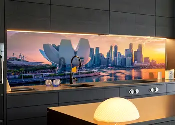 Autocolant bucatarie golful Marina Singapore 1