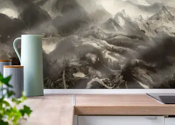 Autocolant bucatarie pictura asiatica 5