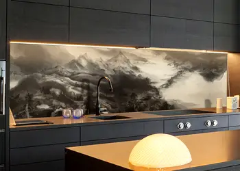 Autocolant bucatarie pictura asiatica 5