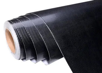 Autocolant carbon 4d negru rola de 5m 1