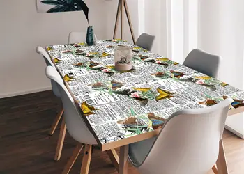 autocolant masa model ziare cu flori v7 1 9183