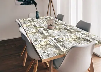 Autocolant masa model ziare cu flori v8 1