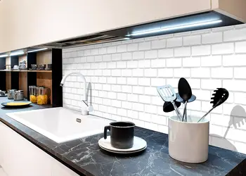 Autocolant model caramida alba 4