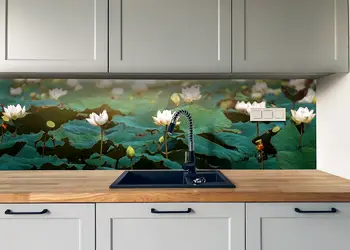 Autocolant perete Folina model Nuferi rola de 67 200 cm simulare 1