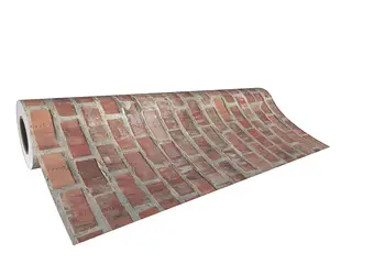 Autocolant perete imitatie caramida maro 1