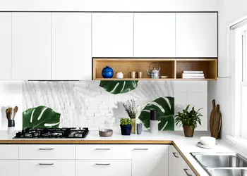 Autocolant perete model caramita plante verzi 2