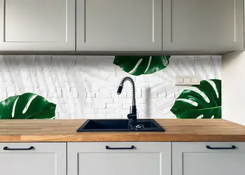 Autocolant perete model caramita plante verzi 2