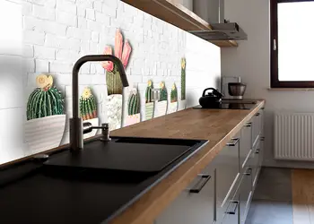 Autocolant perete model piatra cactus 1