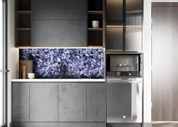 Autocolant perete piatra model albastru alpin 1