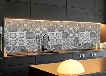 Autocolant piatra model elemente nuante de gri x1