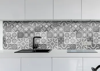 Autocolant piatra model elemente nuante de gri x1