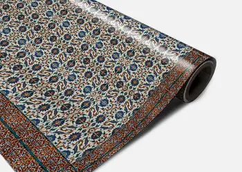 Autocolant podea model floral multicolor rola 0