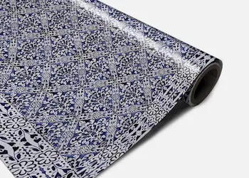 Autocolant polea model floral violet rola 0