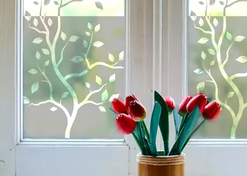 Autocolant sablare model decupat cu crengute x1