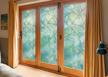 Autocolant sablare model mozaic verde albastru xm3