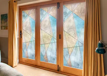 Autocolant sablat model mozaic cu umbre 1