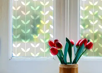 Autocolant sablat model seamless frunze 02