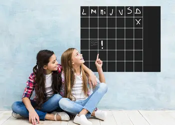 Autocolant tabla pentru scris desenat model organizator notite 2