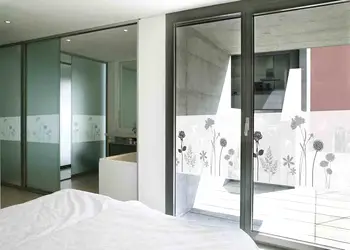 folie geam electrostatica flori individuale