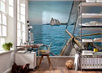 Fototapet peisaj barci sailing