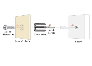 Distantiere signalistica 19x50 mm 1