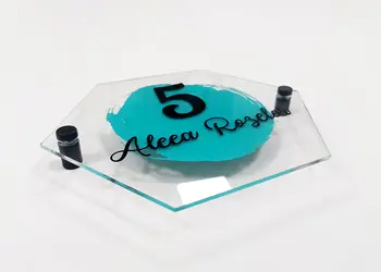 Placuta adresa model hexagonal v1