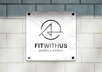 Placuta logo firma model alb x1