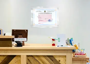 Placuta personalizata certificat de inregistrare simulare 1