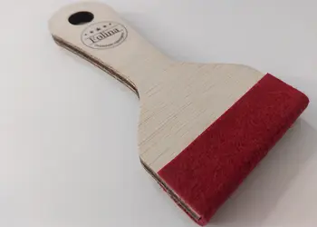 Racleta din lemn cu cap din pasla moale RACWOOD07 1