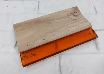 Racleta din lemn cu cap din silicont tare RACWOOD11 2