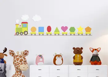 sticker trenuletul formelor geometrice