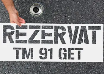 Sablon rezervat nr inmatriculare