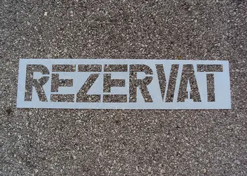 Sablon rezervat pentru parcare simulare 1