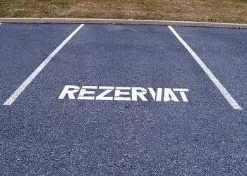 Sablon rezervat pentru parcare simulare 1