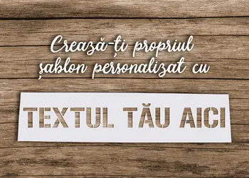 Sablon semnalizare personalizat la comanda cu textul tau font la alegere reutilizabil s1