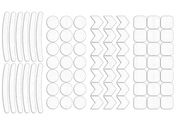 Set 75 stickere reflectorizante pentru imbunatatirea vizibilitatii rutiere 1