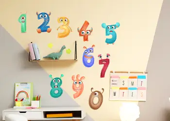 Set stickere educative copii monstri numere 2