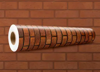 Simulare autocolant caramida rosie 3