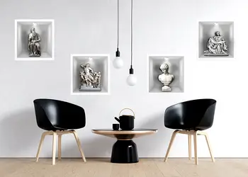 Sticker 3D nisa statui simulare 3